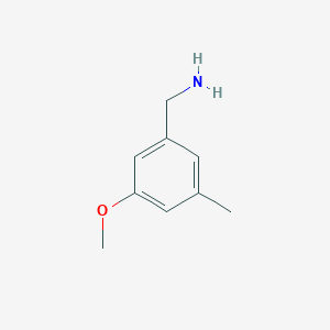 molecular formula C9H13NO B1421083 (3-Methoxy-5-methylphenyl)methanamine CAS No. 1261681-27-9