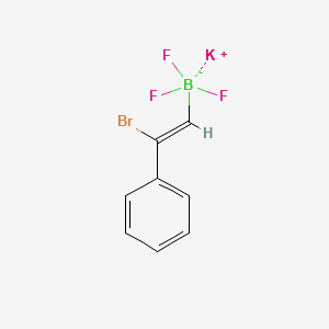 molecular formula C8H6BBrF3K B1421084 Potassium (2-bromo-2-phenylvinyl)trifluoroborate CAS No. 219718-89-5