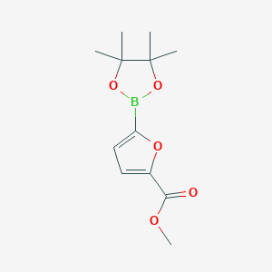 molecular formula C12H17BO5 B1421085 Methyl 5-(4,4,5,5-tetramethyl-1,3,2-dioxaborolan-2-YL)furan-2-carboxylate CAS No. 676501-87-4