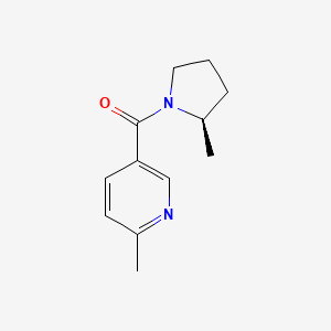 molecular formula C12H16N2O B14210956 Pyrrolidine, 2-methyl-1-[(6-methyl-3-pyridinyl)carbonyl]-, (2R)- CAS No. 613660-85-8