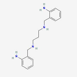molecular formula C17H24N4 B14210958 N,N'-Bis(2-aminobenzyl)propane-1,3-diamine CAS No. 827323-05-7