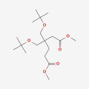 molecular formula C18H34O6 B14210969 Dimethyl 3,3-bis(tert-butoxymethyl)hexanedioate CAS No. 819802-97-6