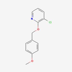molecular formula C13H12ClNO2 B1421107 3-Chloro-2-(4-methoxybenzyloxy)pyridine CAS No. 1033202-56-0