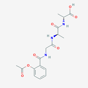 molecular formula C17H21N3O7 B14211074 N-[2-(Acetyloxy)benzoyl]glycyl-D-alanyl-D-alanine CAS No. 631915-76-9