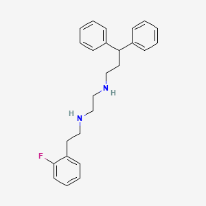 molecular formula C25H29FN2 B14211085 N'-(3,3-diphenylpropyl)-N-[2-(2-fluorophenyl)ethyl]ethane-1,2-diamine CAS No. 627523-37-9