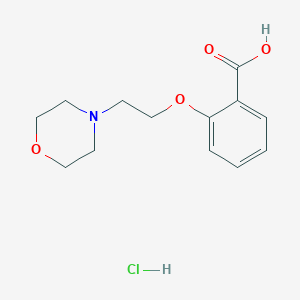 molecular formula C13H18ClNO4 B1421109 2-(2-Morpholin-4-YL-ethoxy)-benzoic acid hydrochloride CAS No. 856789-38-3