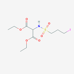 molecular formula C10H18INO6S B14211101 Diethyl [(3-iodopropane-1-sulfonyl)amino]propanedioate CAS No. 753489-99-5