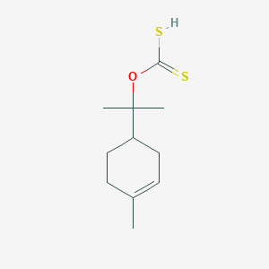 molecular formula C11H18OS2 B14211155 O-[2-(4-Methylcyclohex-3-en-1-yl)propan-2-yl] hydrogen carbonodithioate CAS No. 791781-94-7