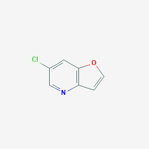 molecular formula C7H4ClNO B1421118 6-Chlorofuro[3,2-b]pyridine CAS No. 1142192-61-7