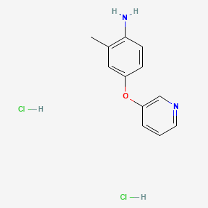 molecular formula C12H14Cl2N2O B1421123 2-Methyl-4-(3-pyridinyloxy)aniline dihydrochloride CAS No. 1185302-52-6