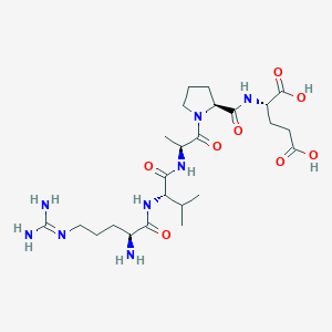 molecular formula C24H42N8O8 B14211266 N~5~-(Diaminomethylidene)-L-ornithyl-L-valyl-L-alanyl-L-prolyl-L-glutamic acid CAS No. 823233-10-9