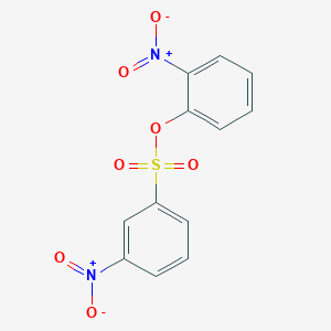 molecular formula C12H8N2O7S B14211285 2-Nitrophenyl 3-nitrobenzene-1-sulfonate CAS No. 628729-86-2