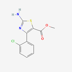 molecular formula C11H9ClN2O2S B1421134 Methyl 2-amino-4-(2-chlorophenyl)thiazole-5-carboxylate CAS No. 1065074-40-9