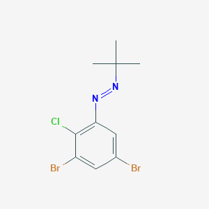 molecular formula C10H11Br2ClN2 B14211367 Diazene, (3,5-dibromo-2-chlorophenyl)(1,1-dimethylethyl)- CAS No. 832077-08-4