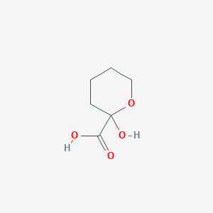 molecular formula C6H10O4 B14211386 2-Hydroxyoxane-2-carboxylic acid CAS No. 776255-60-8