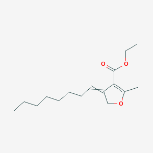 molecular formula C16H26O3 B14211400 Ethyl 2-methyl-4-octylidene-4,5-dihydrofuran-3-carboxylate CAS No. 749209-55-0