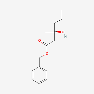 molecular formula C14H20O3 B14211426 Benzyl (3S)-3-hydroxy-3-methylhexanoate CAS No. 776315-32-3