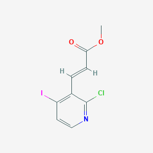 molecular formula C9H7ClINO2 B1421156 Methyl 3-(2-chloro-4-iodopyridin-3-yl)acrylate CAS No. 1142191-73-8