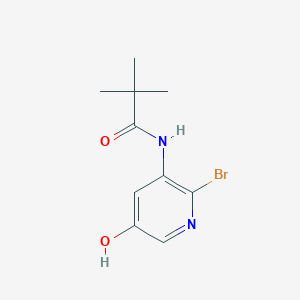molecular formula C10H13BrN2O2 B1421161 N-(2-Bromo-5-hydroxypyridin-3-yl)pivalamide CAS No. 1142192-30-0