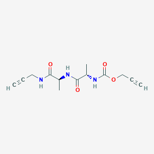 molecular formula C13H17N3O4 B14211623 N-{[(Prop-2-yn-1-yl)oxy]carbonyl}-L-alanyl-N-prop-2-yn-1-yl-L-alaninamide CAS No. 828927-35-1