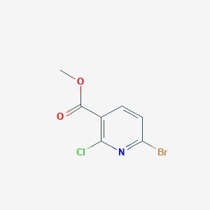 molecular formula C7H5BrClNO2 B1421168 Methyl 6-bromo-2-chloronicotinate CAS No. 1142192-03-7