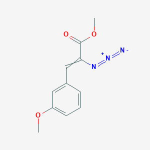 molecular formula C11H11N3O3 B14211719 Methyl 2-azido-3-(3-methoxyphenyl)prop-2-enoate CAS No. 651331-47-4