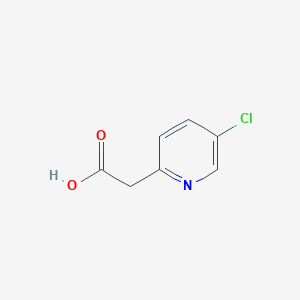 molecular formula C7H6ClNO2 B1421173 2-(5-氯吡啶-2-基)乙酸 CAS No. 1000522-43-9