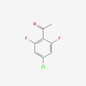 molecular formula C8H5ClF2O B1421174 4'-Chloro-2',6'-difluoroacetophenone CAS No. 1017777-45-5