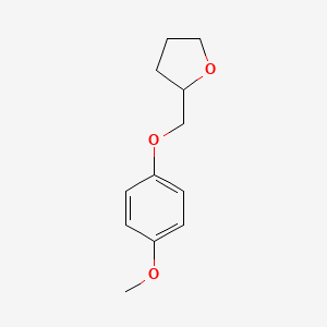 molecular formula C12H16O3 B14211744 Furan, tetrahydro-2-[(4-methoxyphenoxy)methyl]- CAS No. 828254-79-1