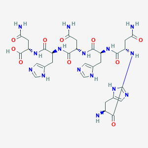 molecular formula C30H41N15O10 B14211775 L-Histidyl-L-asparaginyl-L-histidyl-L-asparaginyl-L-histidyl-L-asparagine CAS No. 827019-01-2