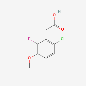 molecular formula C9H8ClFO3 B1421178 6-氯-2-氟-3-甲氧基苯乙酸 CAS No. 1017777-83-1