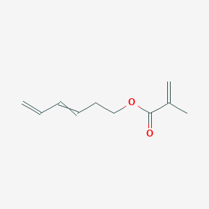 molecular formula C10H14O2 B14211783 Hexa-3,5-dien-1-yl 2-methylprop-2-enoate CAS No. 827324-98-1