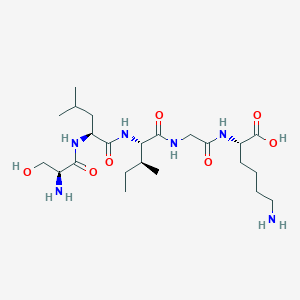 molecular formula C23H44N6O7 B14211807 L-Lysine, L-seryl-L-leucyl-L-isoleucylglycyl- CAS No. 562834-11-1