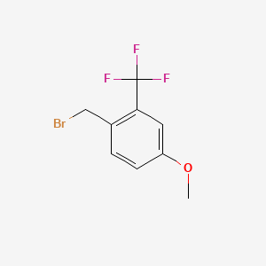 molecular formula C9H8BrF3O B1421183 4-甲氧基-2-(三氟甲基)苄基溴 CAS No. 916420-86-5