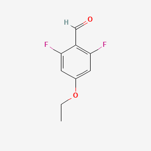 molecular formula C9H8F2O2 B1421185 4-Ethoxy-2,6-difluorobenzaldehyde CAS No. 1017779-48-4