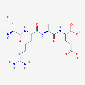 molecular formula C17H31N7O7S B14211857 L-Cysteinyl-N~5~-(diaminomethylidene)-L-ornithyl-L-alanyl-L-glutamic acid CAS No. 798540-81-5