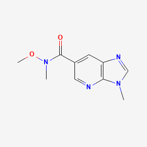 molecular formula C10H12N4O2 B1421187 N-Methoxy-N,3-dimethyl-3H-imidazo[4,5-b]pyridine-6-carboxamide CAS No. 1186310-78-0