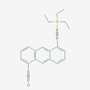 molecular formula C24H24Si B14211872 Triethyl[(5-ethynylanthracen-1-yl)ethynyl]silane CAS No. 778649-19-7