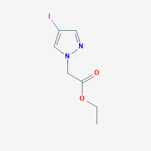molecular formula C7H9IN2O2 B1421188 ethyl (4-iodo-1H-pyrazol-1-yl)acetate CAS No. 82231-59-2