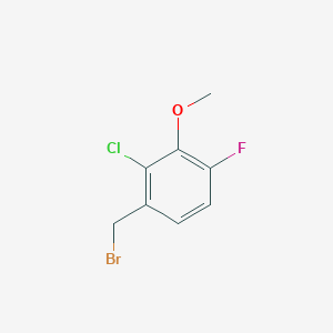 molecular formula C8H7BrClFO B1421192 2-氯-4-氟-3-甲氧基苄基溴 CAS No. 1171917-24-0