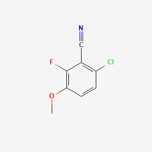 molecular formula C8H5ClFNO B1421193 6-Chloro-2-fluoro-3-methoxybenzonitrile CAS No. 1017777-72-8