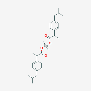 molecular formula C28H40O4Sn B14211936 Dimethylbis({2-[4-(2-methylpropyl)phenyl]propanoyl}oxy)stannane CAS No. 826990-24-3
