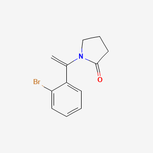 molecular formula C12H12BrNO B14211971 2-Pyrrolidinone, 1-[1-(2-bromophenyl)ethenyl]- CAS No. 828267-51-2