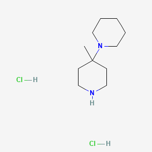 molecular formula C11H24Cl2N2 B1421198 4'-Methyl-[1,4']bipiperidinyl dihydrochloride CAS No. 3543-23-5