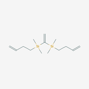 molecular formula C14H28Si2 B14211988 Silane, ethenylidenebis[3-butenyldimethyl- CAS No. 824985-56-0