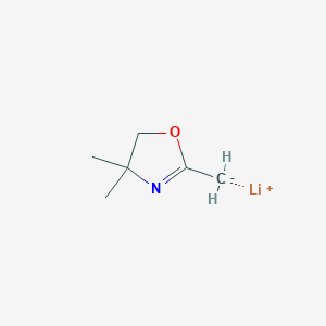 molecular formula C6H10LiNO B14211989 Lithium, [(4,5-dihydro-4,4-dimethyl-2-oxazolyl)methyl]- CAS No. 779352-54-4