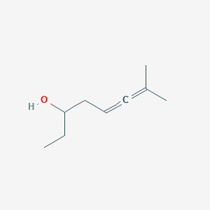molecular formula C9H16O B14211997 7-Methylocta-5,6-dien-3-OL CAS No. 821782-53-0