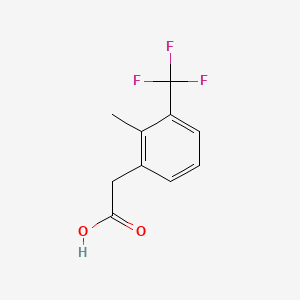 molecular formula C10H9F3O2 B1421203 2-Methyl-3-(trifluoromethyl)phenylacetic acid CAS No. 1000546-18-8