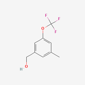 molecular formula C9H9F3O2 B1421205 3-Methyl-5-(trifluoromethoxy)benzyl alcohol CAS No. 916420-54-7