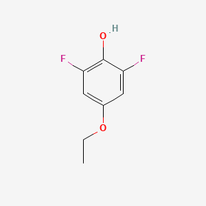 molecular formula C8H8F2O2 B1421206 4-乙氧基-2,6-二氟苯酚 CAS No. 1017779-55-3